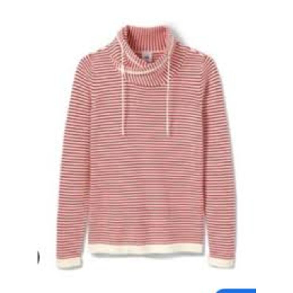 Cabi Ringmaster Pullover #6447 Red soft white stripe XL Was $129